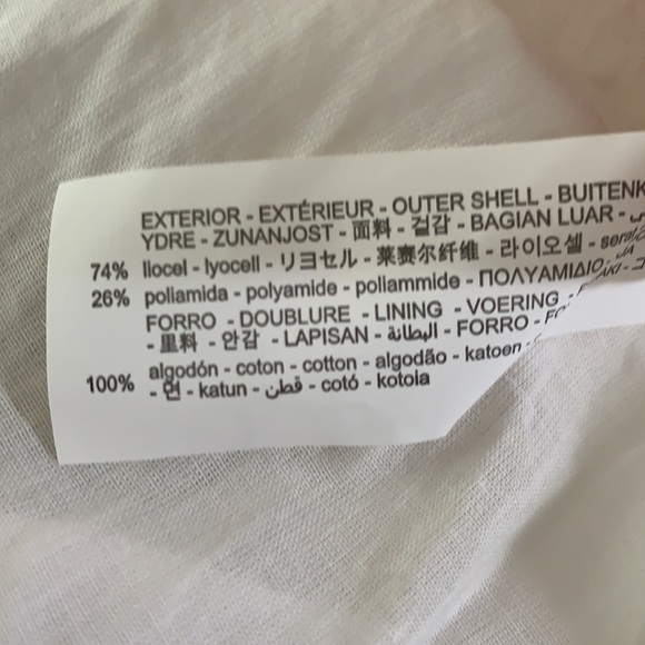 NWT. Zara Oyster White Semi Sheer Tunic/Midi Dress. Size S. - Picture 11 of 12